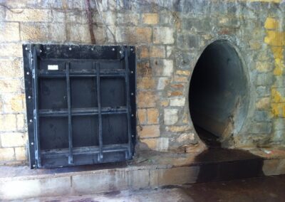 Clapet carré en PEHD avec exutoire